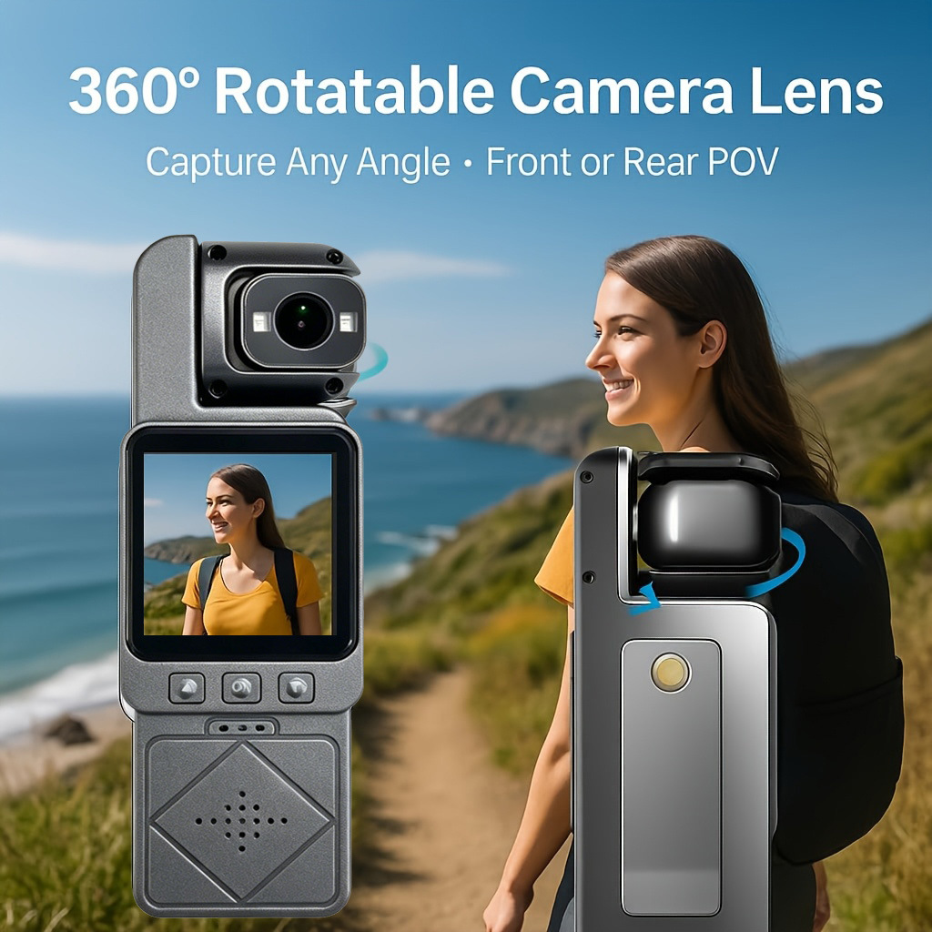 Car Accessories Online - DV02 4K Handheld Action Camera HD180°