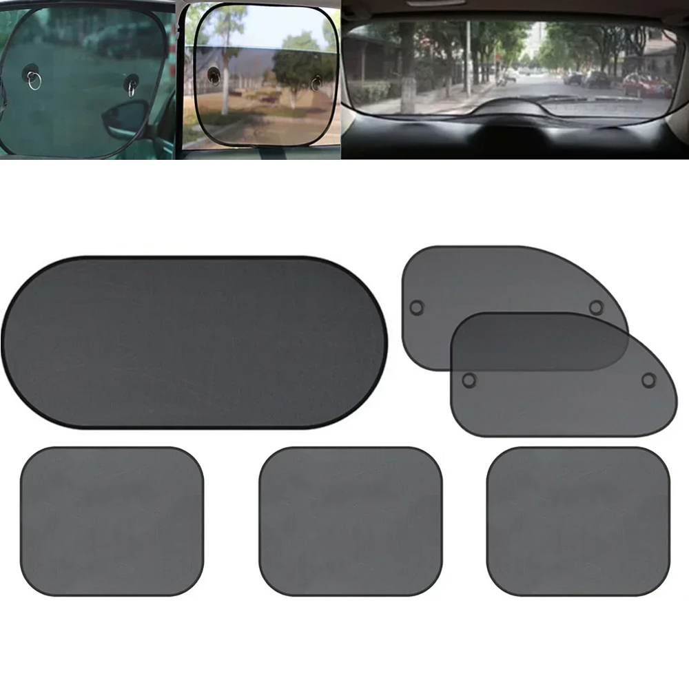 Car Accessories Rear - 1Set Black Window Curtain Side Glass