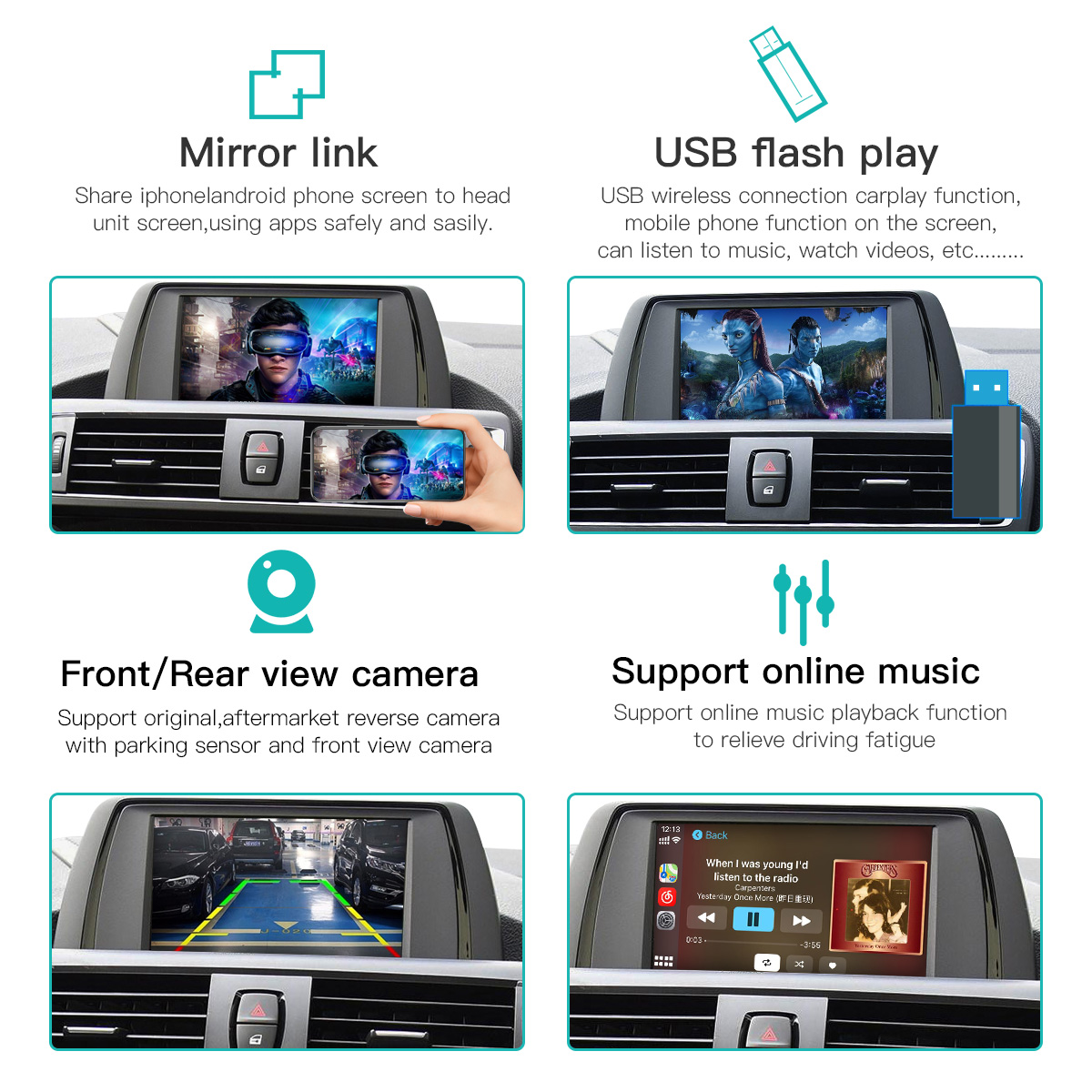 Carplay Multimedia Interface W - đánh giá và giá Rear Camera For Car