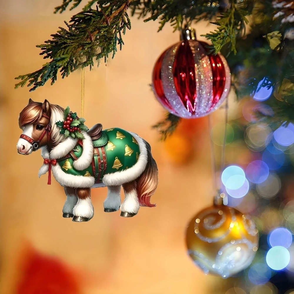 2D Flat Christmas Hanging Pend - đánh giá và giá Car Accessories Xmas Gifts