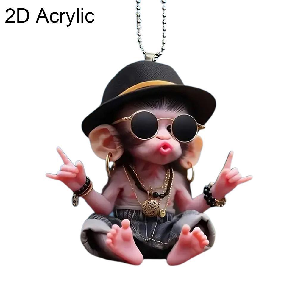 Monkey Keychain Creative Carto - đánh giá và giá Car Accessories Xmas Gifts