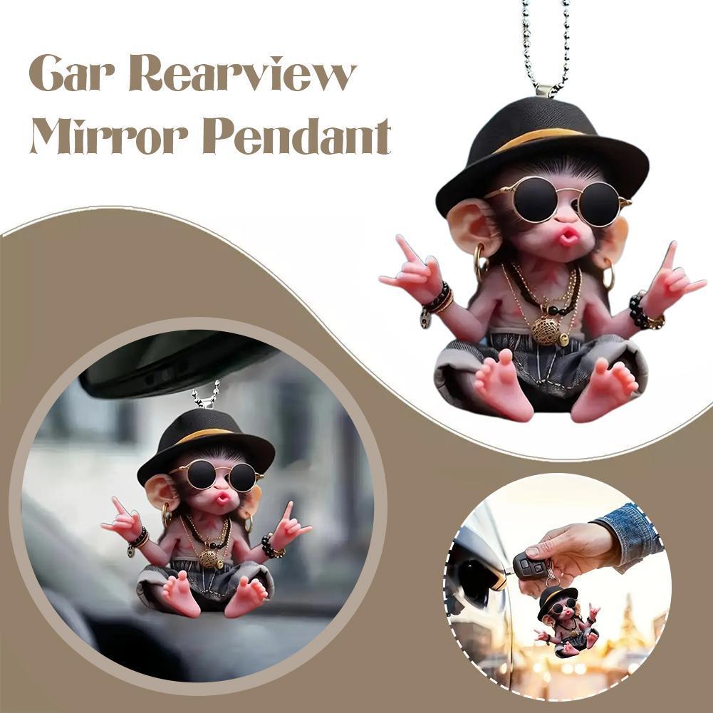 Monkey Keychain Creative Carto - đánh giá và giá Car Accessories Xmas Gifts