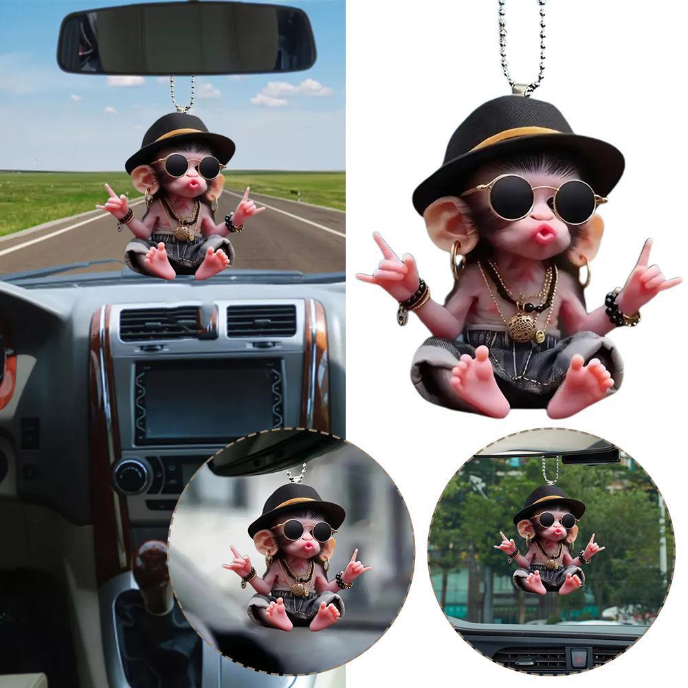 Monkey Keychain Creative Carto - đánh giá và giá Car Accessories Xmas Gifts