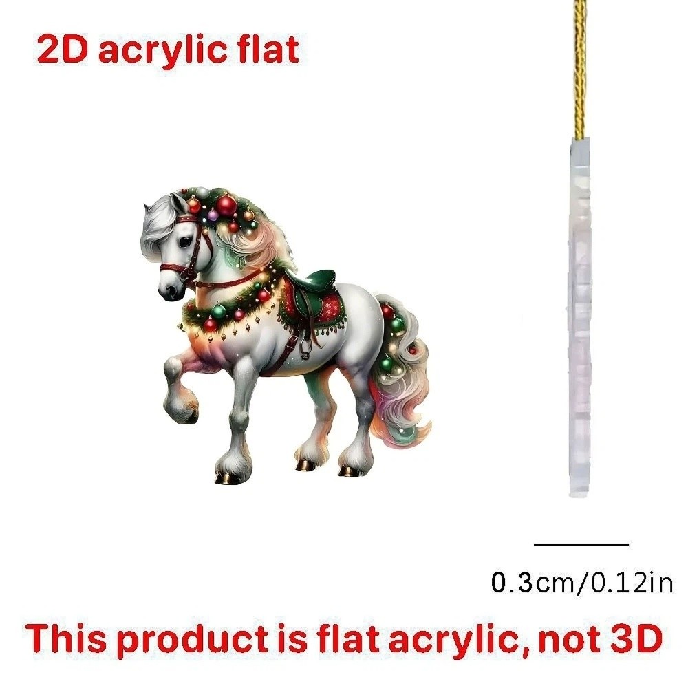 2D Flat Christmas Hanging Pend - đánh giá và giá Car Accessories Xmas Gifts