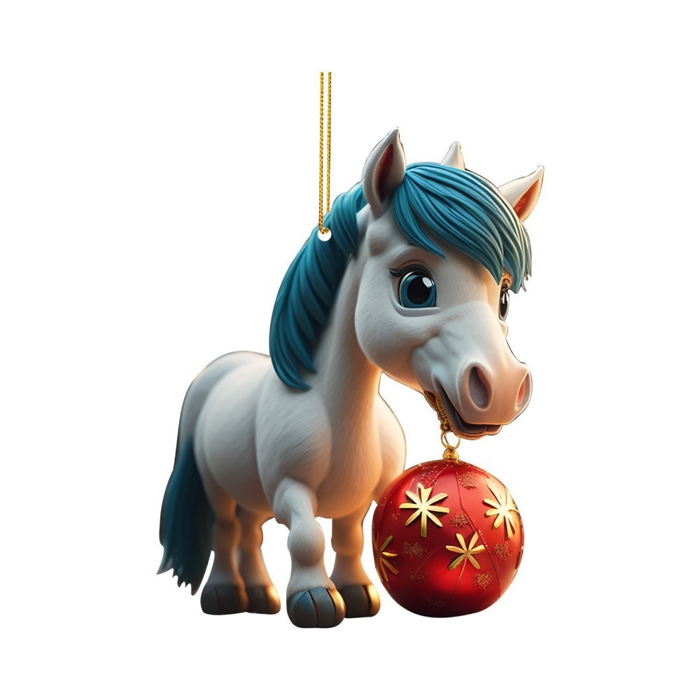2D Flat Christmas Hanging Pend - đánh giá và giá Car Accessories Xmas Gifts