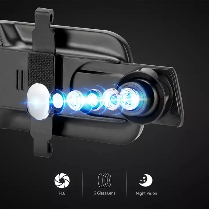 10'' Mirror Dash Cam Night Vis - đánh giá và giá Rear Camera For Car