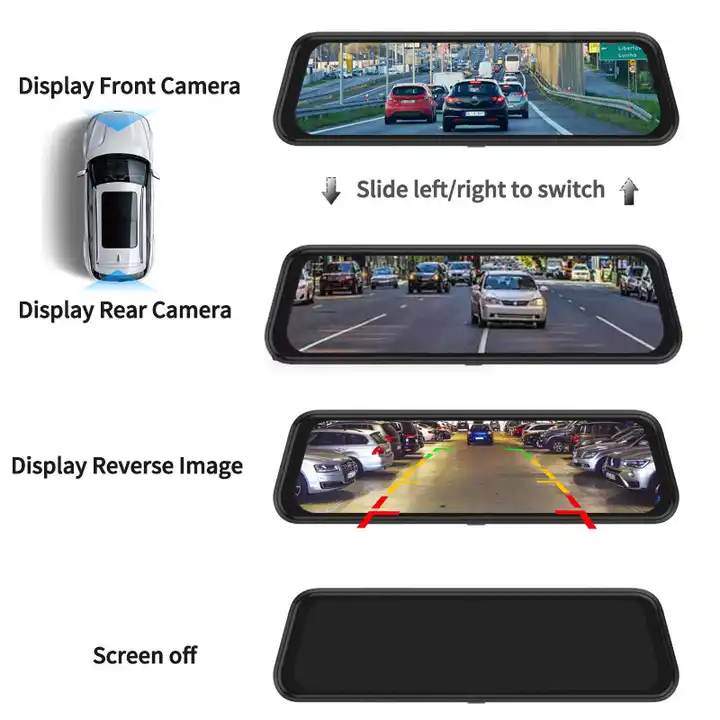 10'' Mirror Dash Cam Night Vis - đánh giá và giá Rear Camera For Car