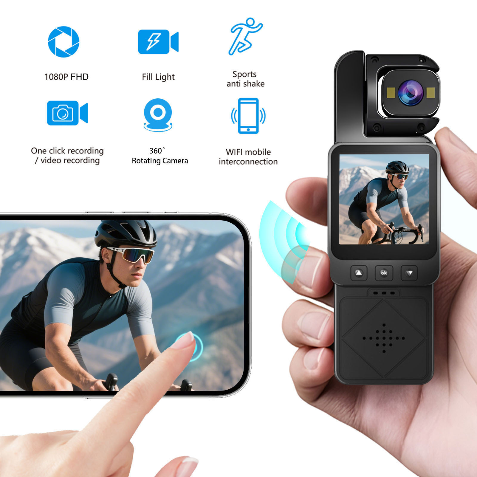 DV02 4K Handheld Action Camera - đánh giá và giá Car Accessories Online