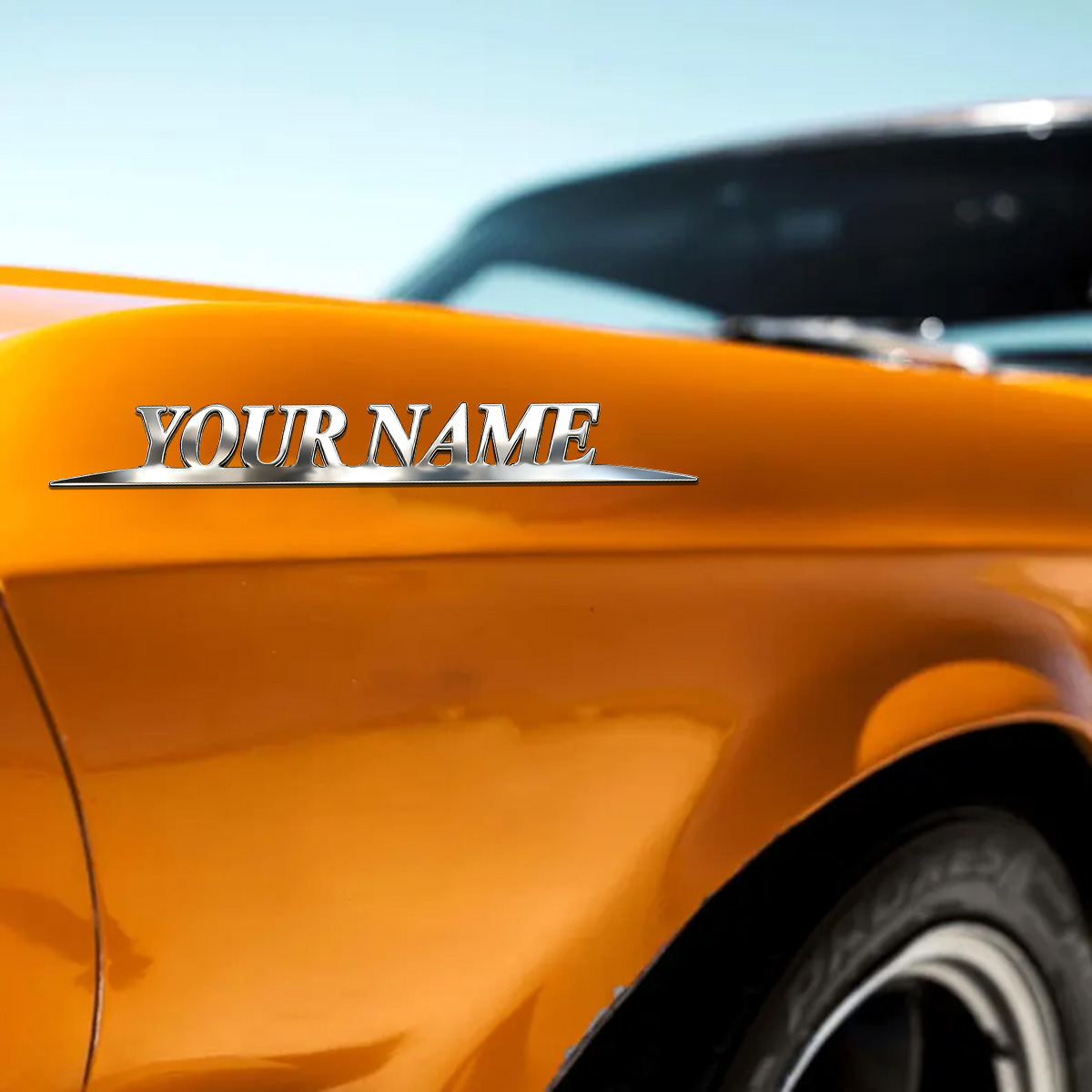 Metal Trendy YOUR NAME Sticker - đánh giá và giá Car Accessories Rear