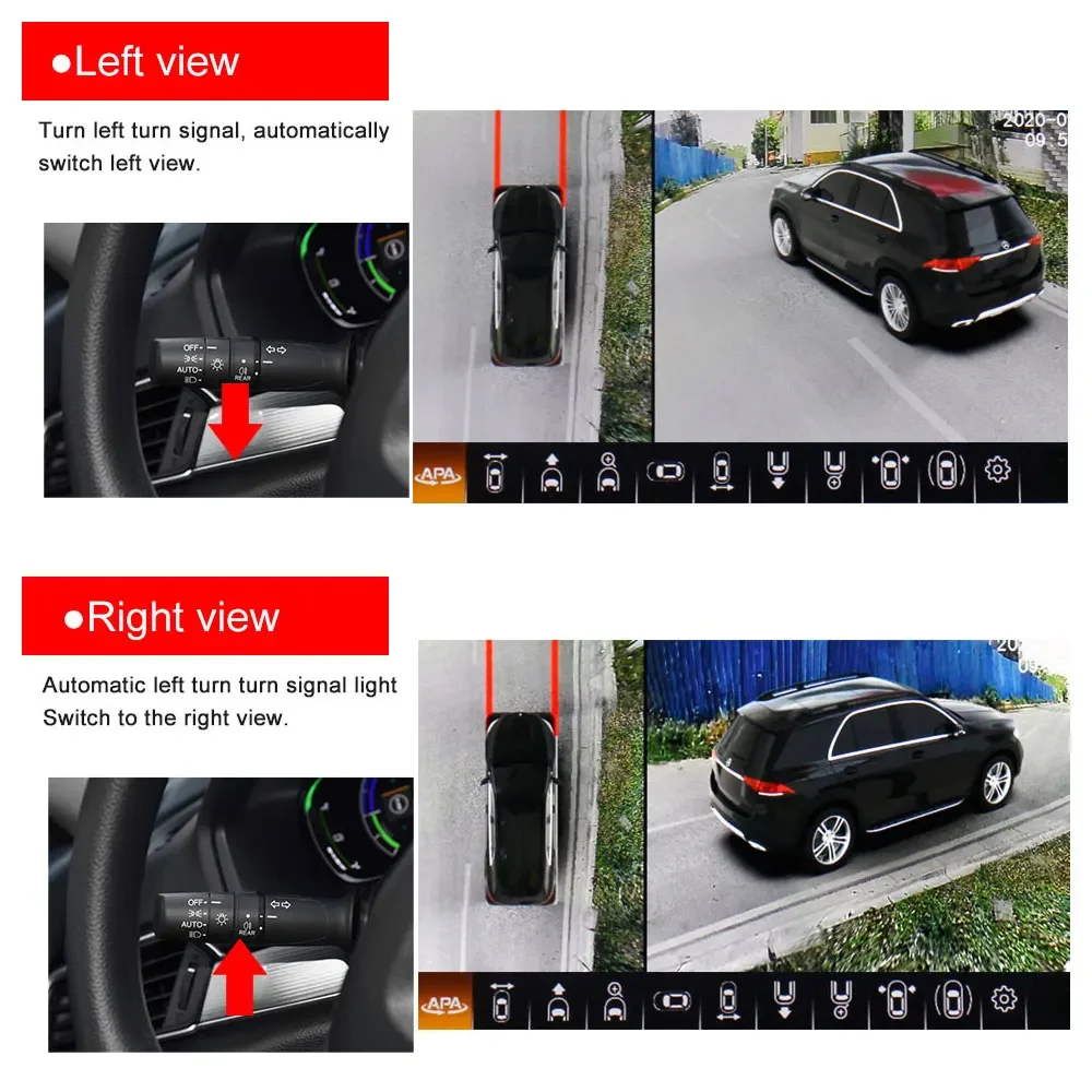 Smartour 1080P AHD 4K 3d 360 c - đánh giá và giá Rear Camera For Car