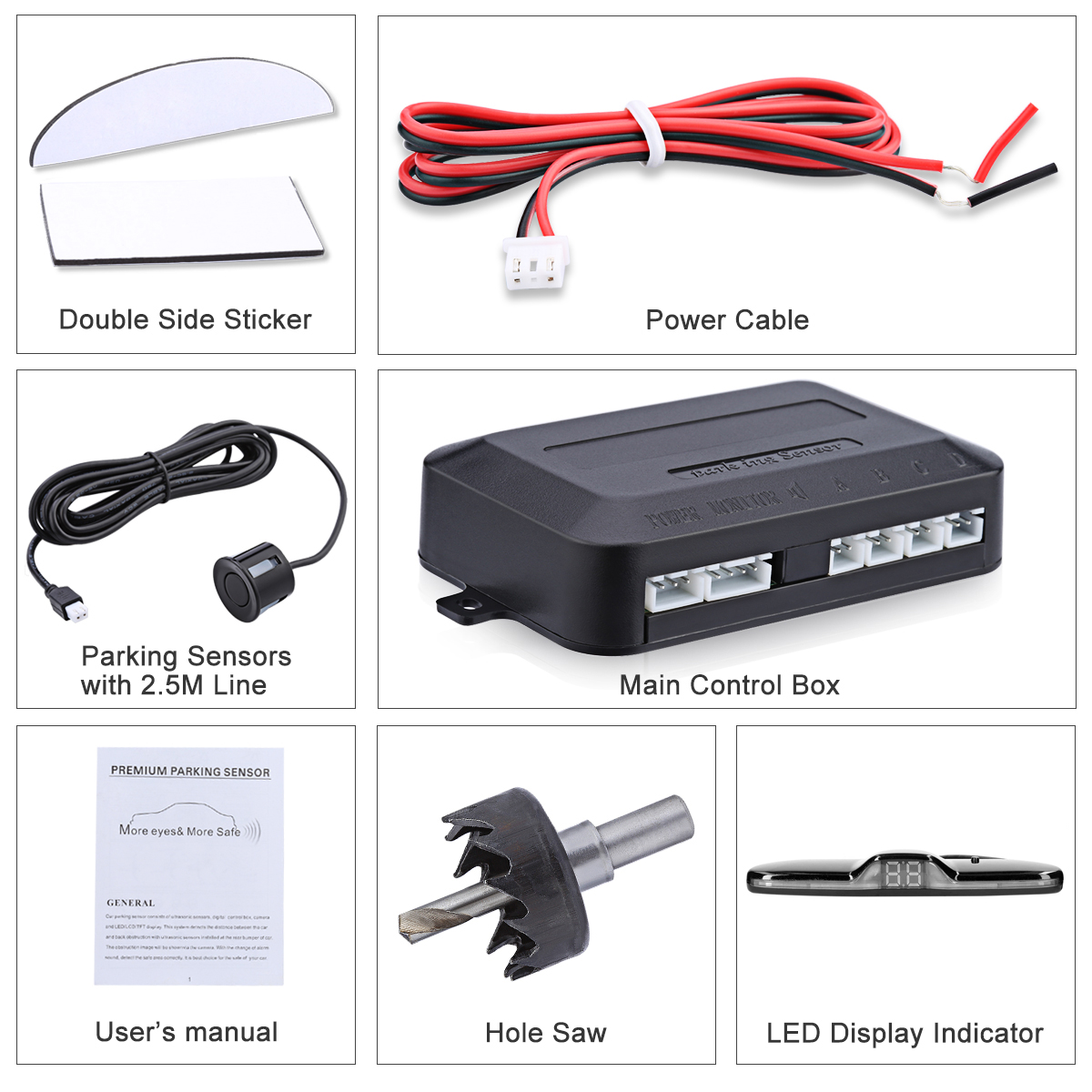 Car Reverse Radar Kit Vehicle  - đánh giá và giá Car Accessories Online
