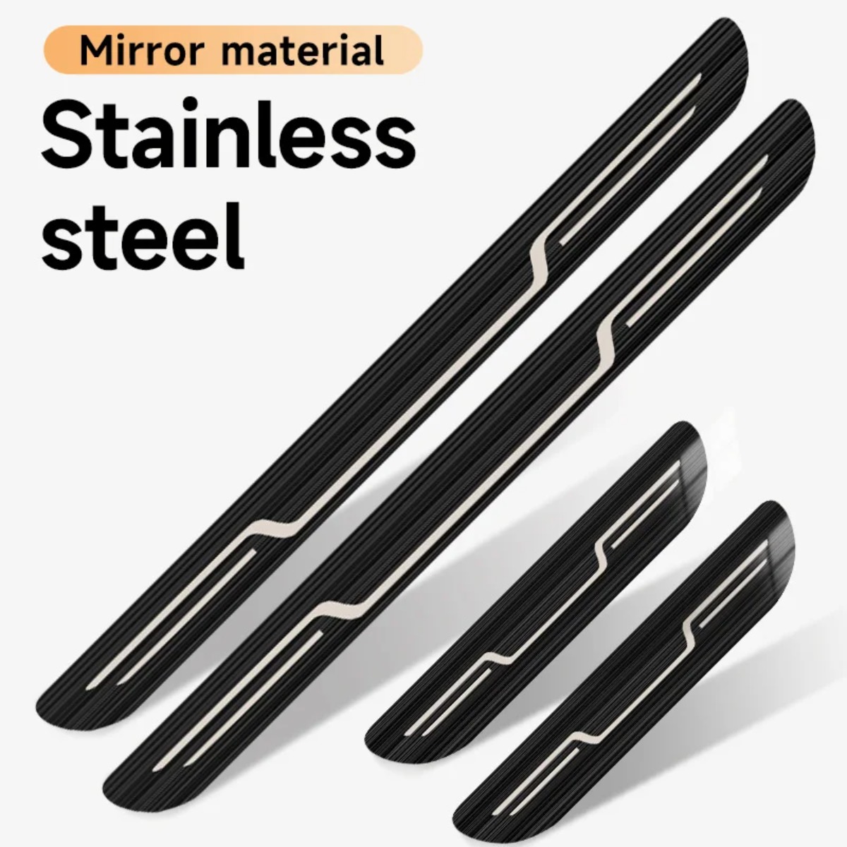 Car Door Sill Strip Stainless  - đánh giá và giá Car Accessories Tape