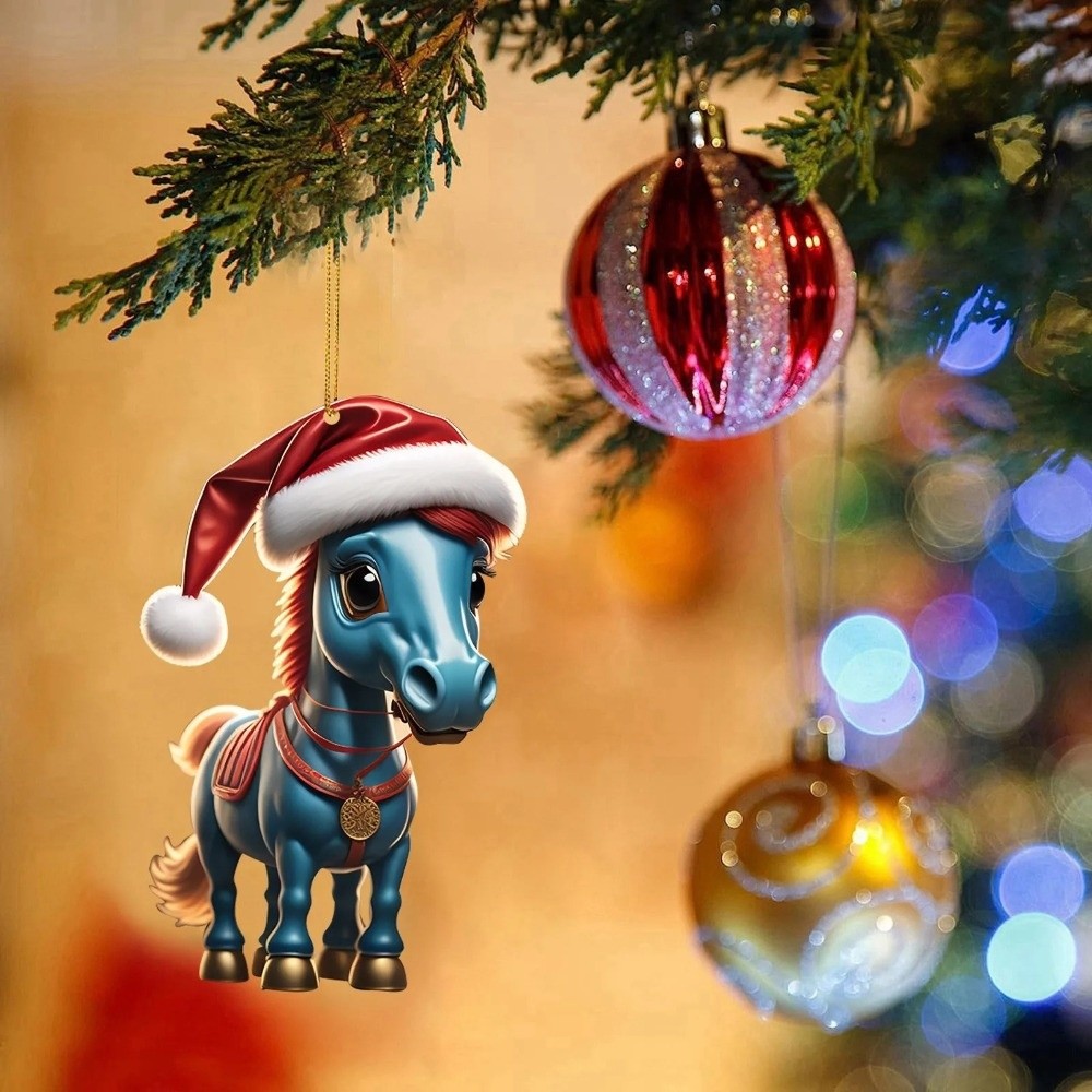 2D Flat Christmas Hanging Pend - đánh giá và giá Car Accessories Xmas Gifts